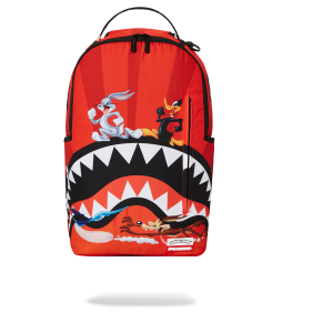 תיק גב ייחודי בעיצוב מרהיב SPRAYGROUND LOONEY TUNES SHARK RUN DLXSR ספריגראונד